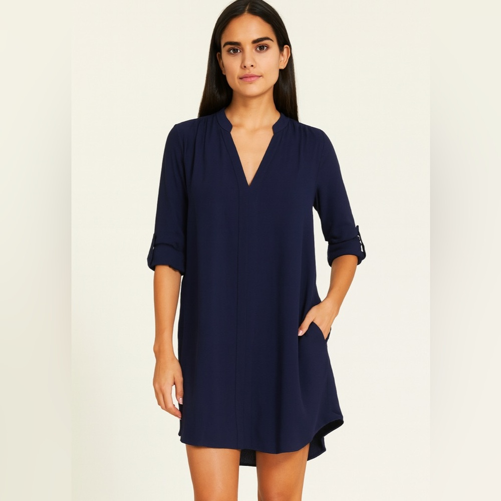 Lush 3/4 Length Sleeve Novak Shift Dress